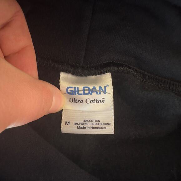 Hellanbach Who’s Your Daddy? Hooded Pullover Sweatshirt Size M Streetwear Grunge - Picture 5 of 9